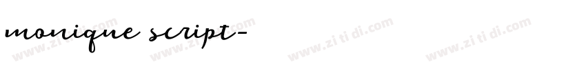 monique script字体转换